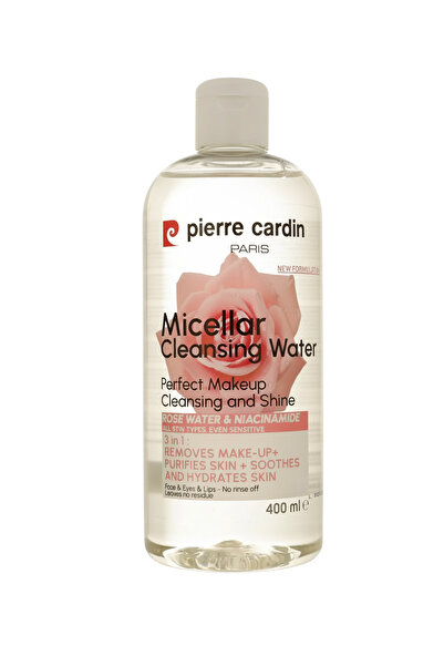 Pierre Cardin Micellar Cleansing Water with Rose Water and Niacinamide - Makeup