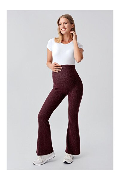 LC Waikiki Bordo Ayarlanabilir Yüksek Bel Esnek Yumuşak Dokulu Viskoz Karışım...