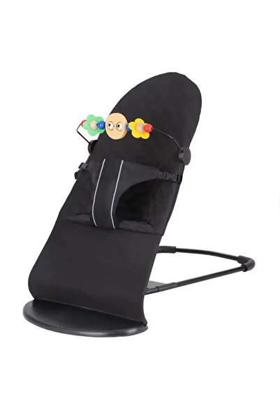 ABYZ Balansoar pentru bebeluși din plastic rezistent, potrivit pentru vârste între 0 și 12 luni, negru