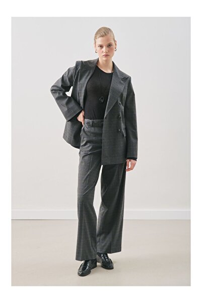 LC Waikiki Klasik Ekose Pantolon Gri Ekose