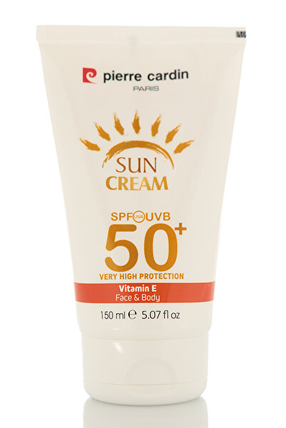 Pierre Cardin Sun Cream SPF 50+ with Vitamin E – High Protection UVA/UVB Face&Body Sunscreen, 150ml