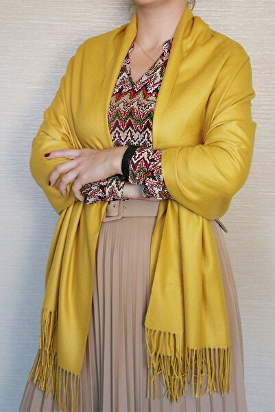 Alice Women's scarf, imitation cashmere, thin, cold season, with fringes,