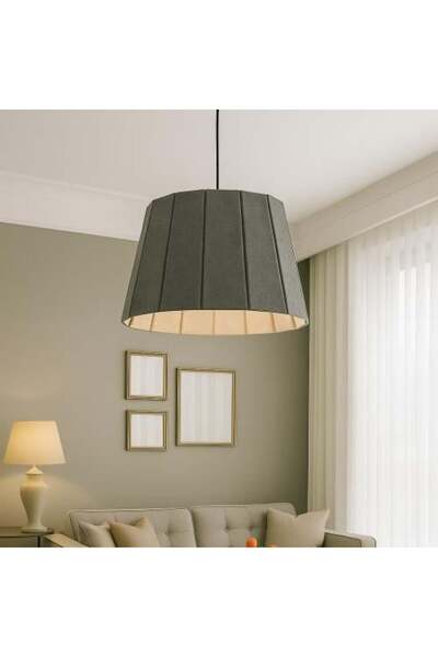 genernic Modern Single Pendant – Elegant Design, 40 cm, E27 Base, Available in Gunmetal/Black/Gray