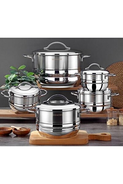 Nirvana Turkish cookware set consisting of 10 pieces