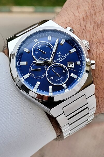 Daniel Klein Kadranı Lacivert Kordonu Gri Renk Ayarlanabilir Kordonlu 43 mm F...