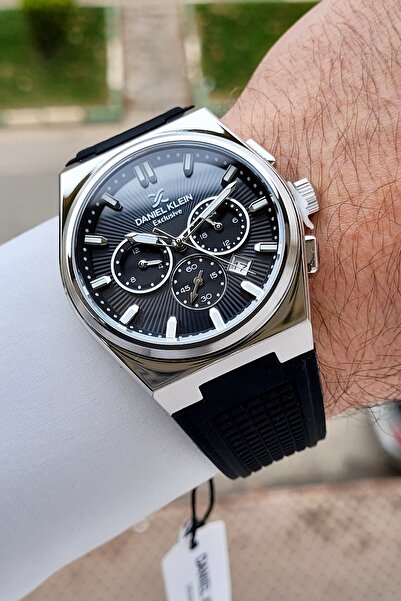 Daniel Klein Kasası Gümüş Kordonu Siyah Renk 44 mm İç Göstergeleri Aktif Erke...