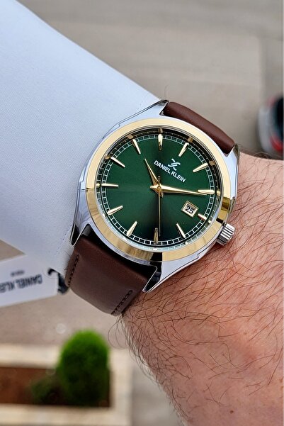 Daniel Klein Kasası Silver Kordonu Kahverengi Renk 24 Ay Garantili 42 mm Takv...