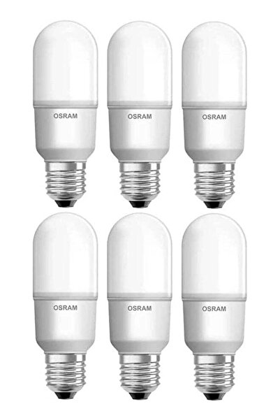 Osram Led Bulb Pack E27 Value Stick Daylight Lamp 12W 6500K - Combo Of 6
