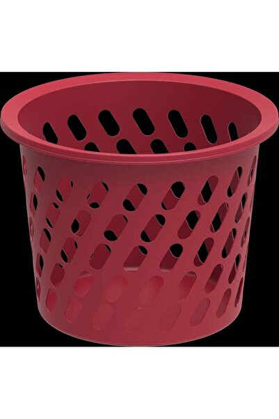 Cosmoplast سلة غسيل صغيرة بلاستيكية سعة 45 لترًا - أحمر داكن