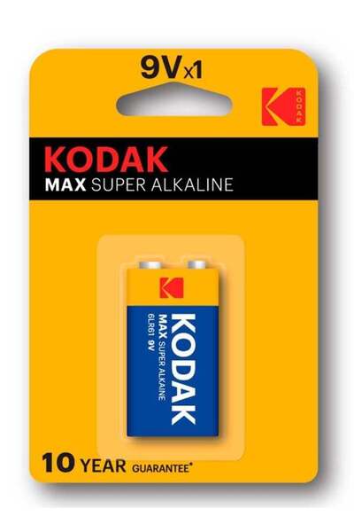 Kodak 9V Max Super Alkaline Battery (1 Pack)