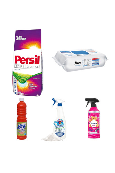 Clean Pachet de Curatenie: Detergent 10kg Trandafir+ Asevi 1L+Chante Clair 600ml+Sleepy 100 + Yumos 450ml