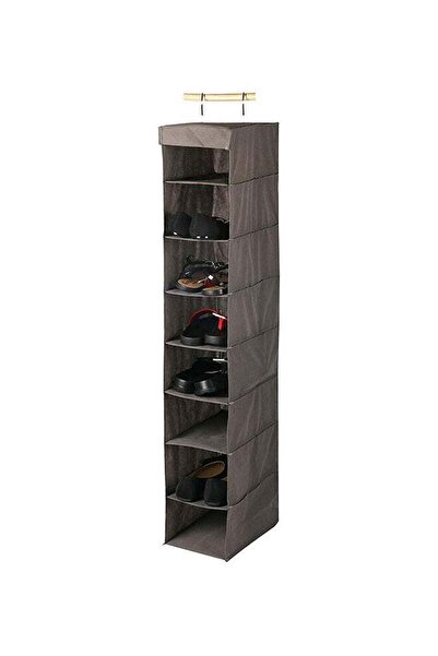 Home Pro 8-Layer Hanging Shoe Rack Grey 20x30x120cm