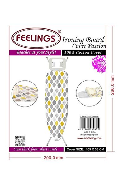 Feelings Iron Board Cover Cotton for Passion (109 x 33 cm)