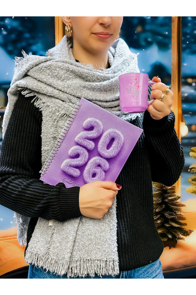 photonom Kişiye Özel Baskılı Zamansız 2026 Ajanda - Özel Fotoğraf & Mesaj Bas...