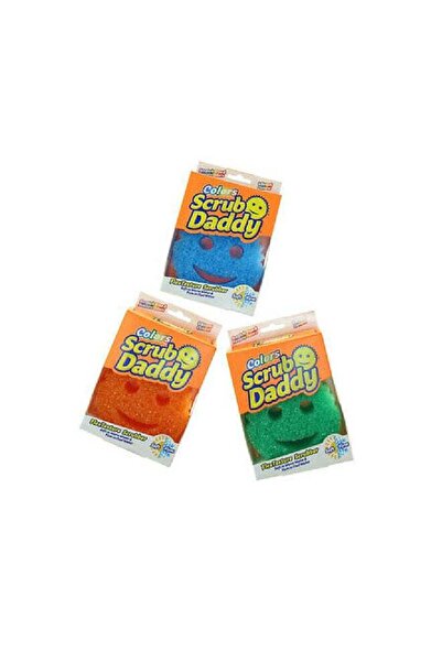 Scrub Daddy إسفنجة متعددة الألوان ذات ملمس مرن - إسفنجة أطباق خالية من الخدوش...