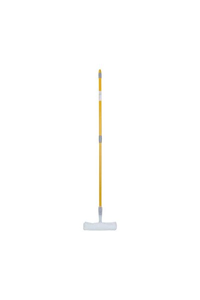 Apex Microfibre Window Washer Squeegee With Telescopic Handle Yellow/Grey/White 25cm