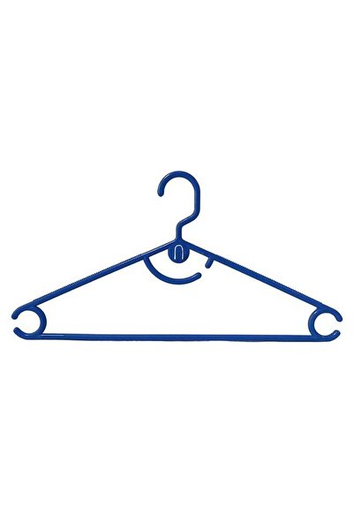 Feelings مجموعة علاقات بلاستيكية مقوسة زرقاء مكونة من 24 قطعة