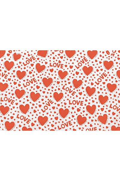 TULİ 10 Pack Heart Patterned Pelur Paper – 35X50 cm – Gift Wrapping Paper