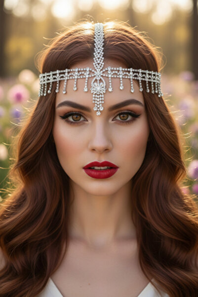 shop Detailed Bridal Veil - Charleston / Indian Style Hair Accessory