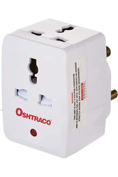Oshtraco 15AMP 3-Way Socket Adapter Neon