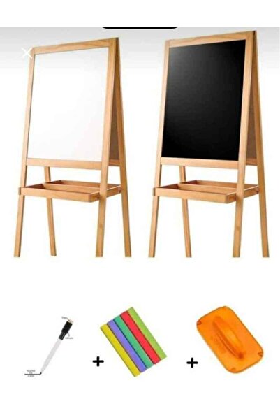 Saatistan Çift Taraflı Yazı Tahtası, Çocuklar İçin Eğlenceli ve Öğretici 75 cm