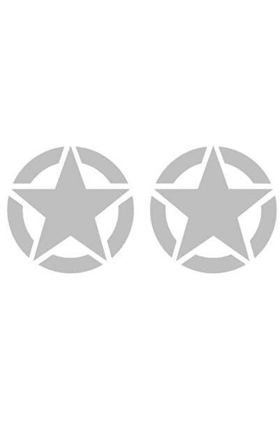 Oracal 651 Set 2 Stickere Off Road, STAR SUV, diametru 30cm, gri