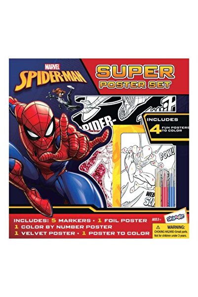 Marvel Spider-Man Super Poster Set | 4 Fun Posters | Educational Activity | Age 3+