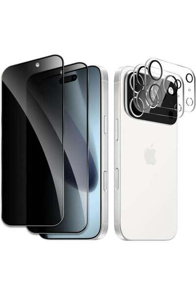 SJet عبوتان من واقيات شاشة الخصوصية لهاتف آيفون 17 برو ماكس + عبوتان من واقيا...