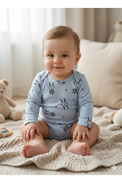 Babytoo بدلة أطفال بأكمام طويلة من Rabbit مطبوع