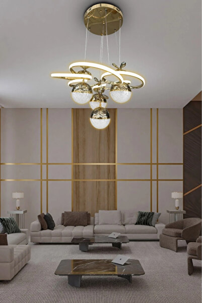 RSCOLLECTIONS Florya 4 Top Modern Sarkıt Led Avize