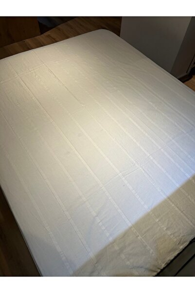 İpek Beyaz Çift Kişilik Pamuk Yöresel Çarşaf