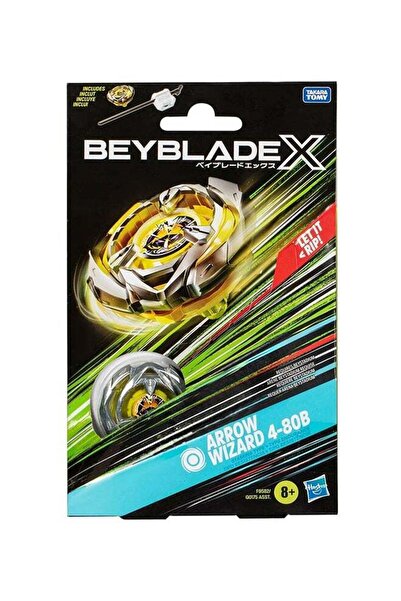 Hasbro Beyblade X Arrow Mysterious 4-80B Starter Pack Top & Launcher (Right-Spin, Die-Cast)
