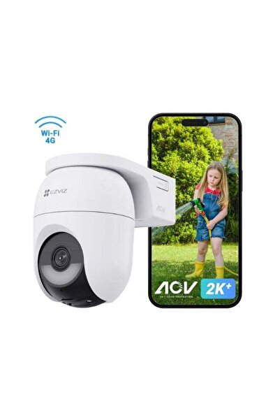 EZVIZ كاميرا CB8 Lite 4G Kit بدقة 2K+ 4MP بزاوية رؤية 360 درجة تعمل بالبطارية...