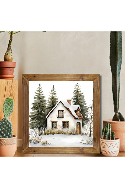 Tuba Decor Ahşap Çerçeveli Kare Tablo