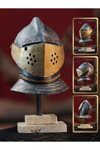 Store Dekoratif Şövalye Kask Şövalye Miğfer Obje Biblo