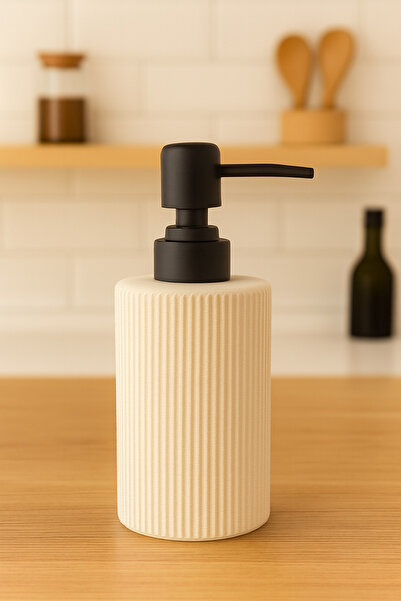 Ant Dekoratif Pompalı Porselen Sıvı Sabunluk (HEDİYELİK)