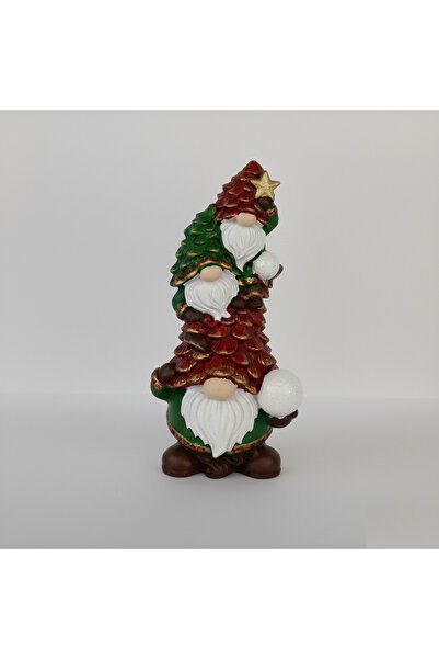 Kalıpcınızburada Üçlü Noel Cüce Biblo Silikon Kalıp - K8453