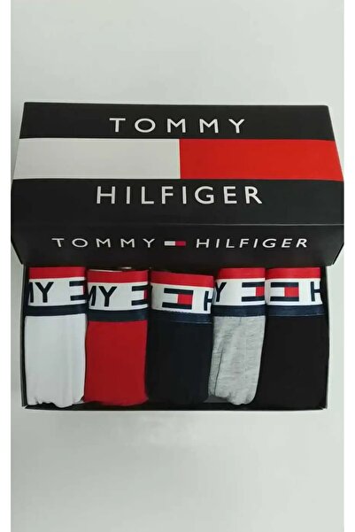 Tommy Men's boxer set-elastic band logo-5 pcs-multicolor