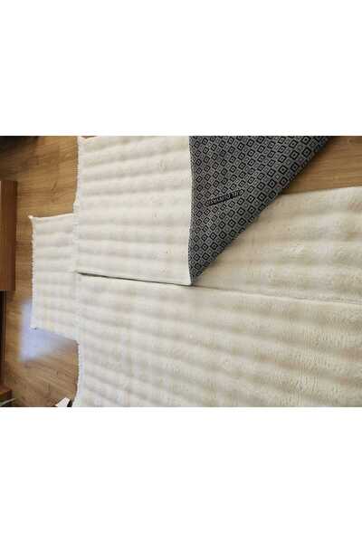 AKSU BUBBLE peluş lüx modern kaymaz taban yıkanabilir yatak odası antre hol halısı saçaklı 80x250-80x150