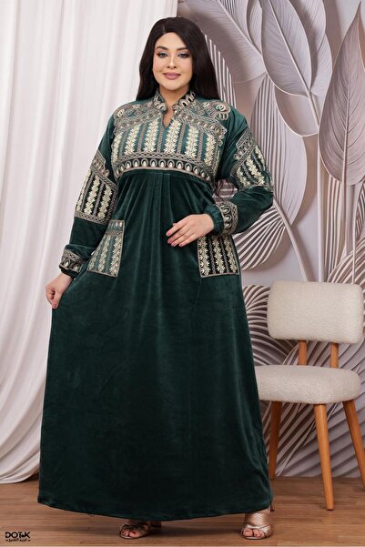 Generies جلابيه عربية قطيفة عالية الجودة بتصميم رائع