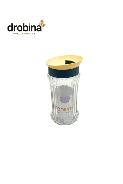 drobina مرطبان زجاج 2 لتر اصفر من دروبينا