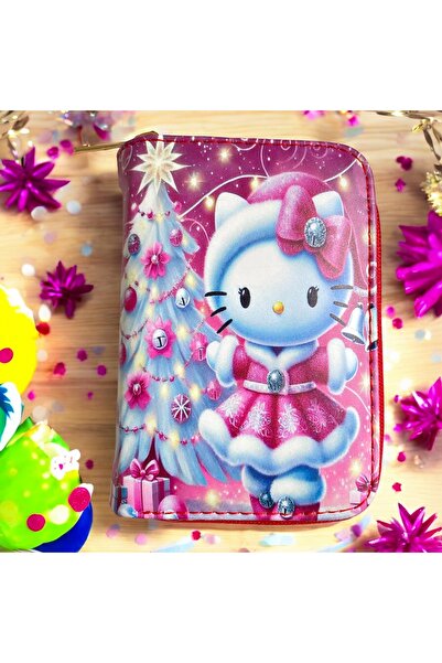 DKY Hello Kitty Pembe Sevimli Kız Çocuk Genç Kız Cüzdan