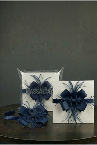 Massaltay Coroană de maternitate cu fundă cu pene și bandană pentru bebeluș |...