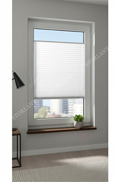 Storlant Perdele cu pliuri albe |   Design modern, echilibrează lumina zilei, cea mai preferată