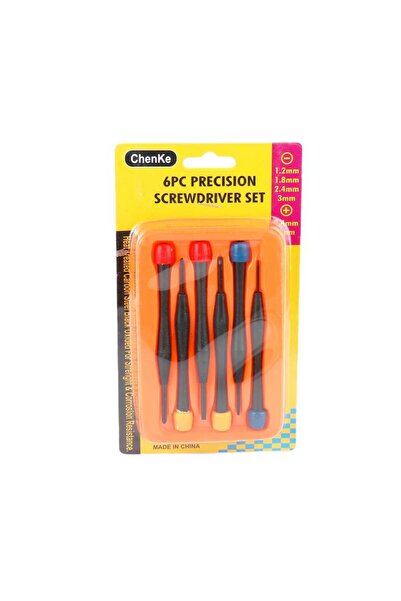 Meven Set Beauty مجموعة مفكات دقيقة من 6 قطع (بأحجام مختلفة)