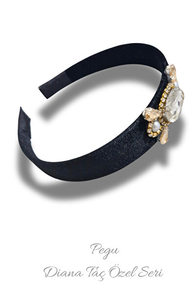 pegu baby collection CORONĂ DE CATIFELĂ CU DESIGN SPECIAL CU PIATRĂ DE CRYSTA...