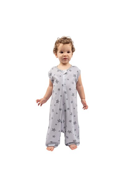 Kidizi Summer cotton baby sleeping bag with legs 18-36 months Galaxy Grey, 0.5 tog