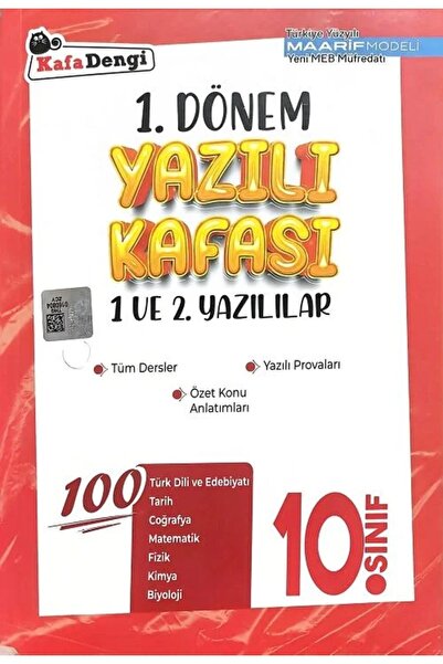 Kafa Dengi Yayınları Kafadengi 10. Sınıf 1. Dönem Yazılı Kafası 1. ve 2. Yazı...
