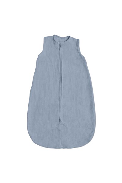 Kidizi Sac de dormit de vara pentru copii din muselina dubla 0-6 luni jeans b...