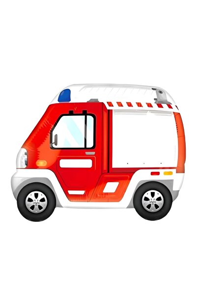 Mini Parti بالون فويل أحمر على شكل سيارة إطفاء من ميني بارتي ستور